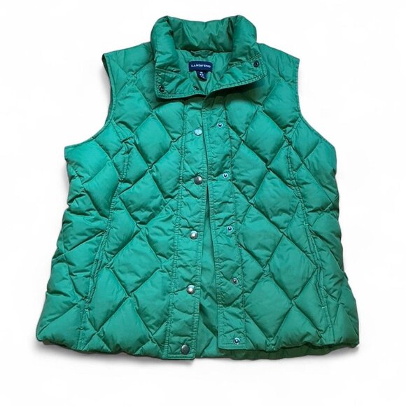 Lands' End Jackets & Blazers - Lands End Green Puffer Vest Medium